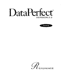 dataperfect manual.pdf